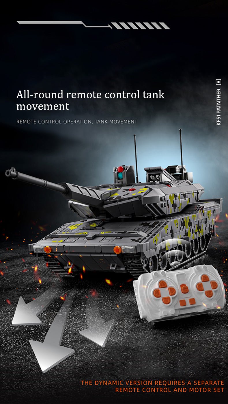 Panther KF51 main battle tank - Building Set | Power Brickz