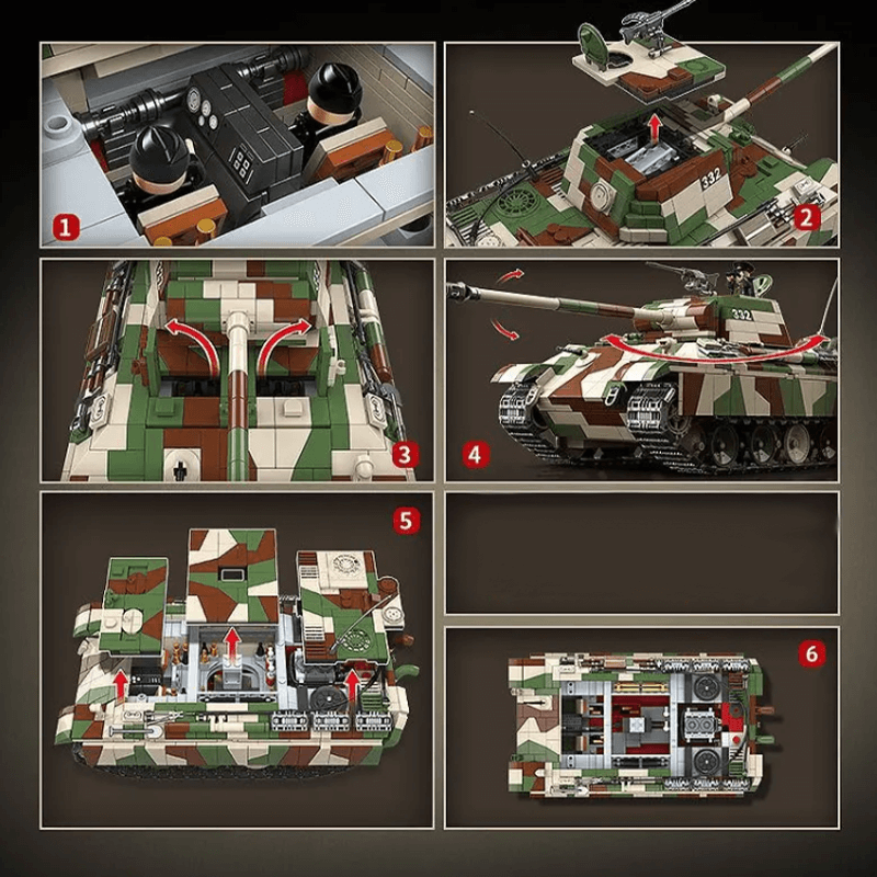 Panther Tank - Building Set | Power Brickz