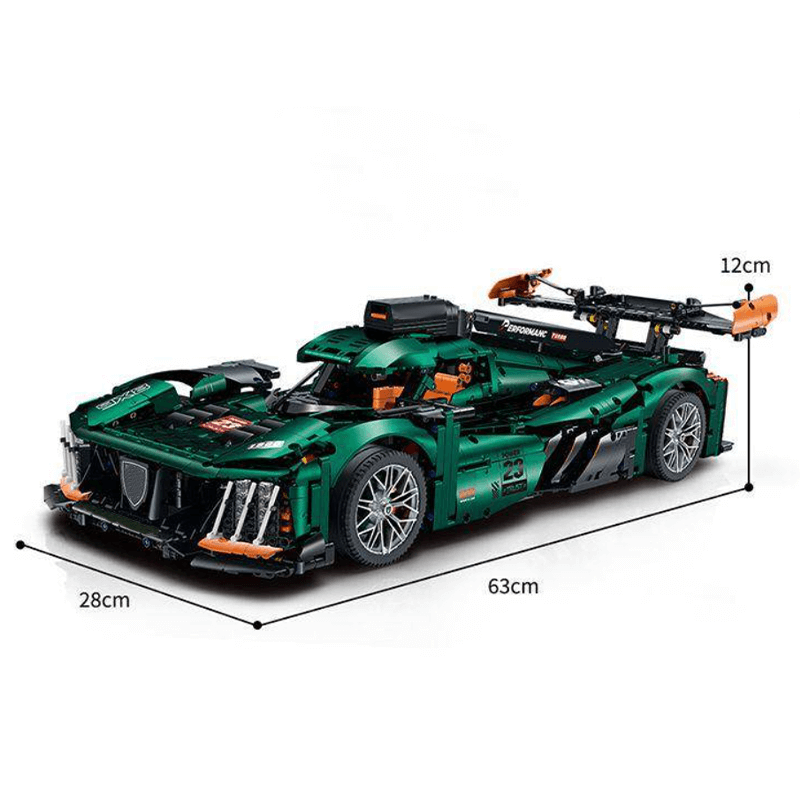 French Le Mans Hypercar 9x8 - Building Blocks Set | Power Brickz
