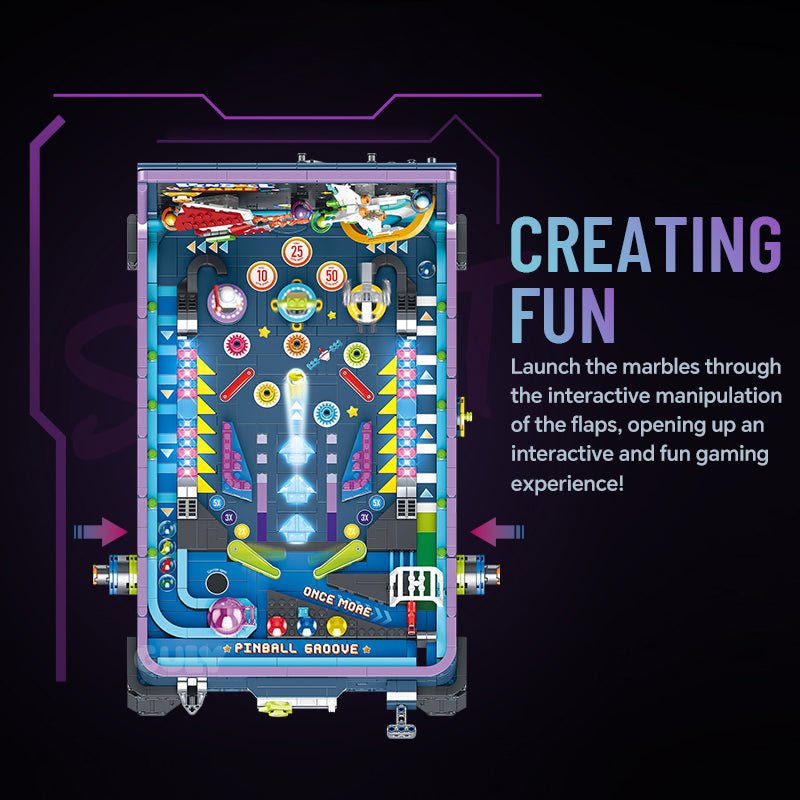 Pingball Game Go - Building Set | Power Brickz