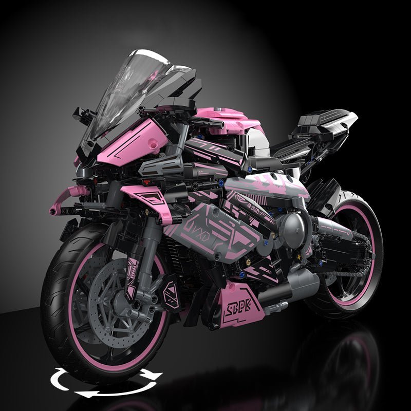 Pink Cyberpunk Superbike | 2000pcs - Power Brickz