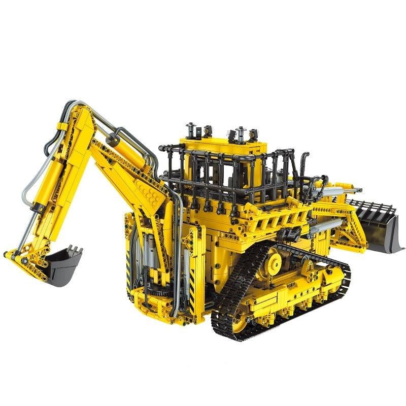 RC Pneumatic Bulldozer - Building Set | Power Brickz