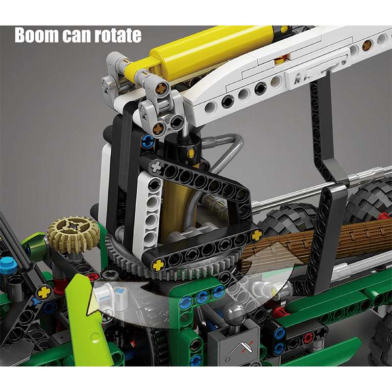 Pneumatic Forestry Harvester - Building Set | Power Brickz