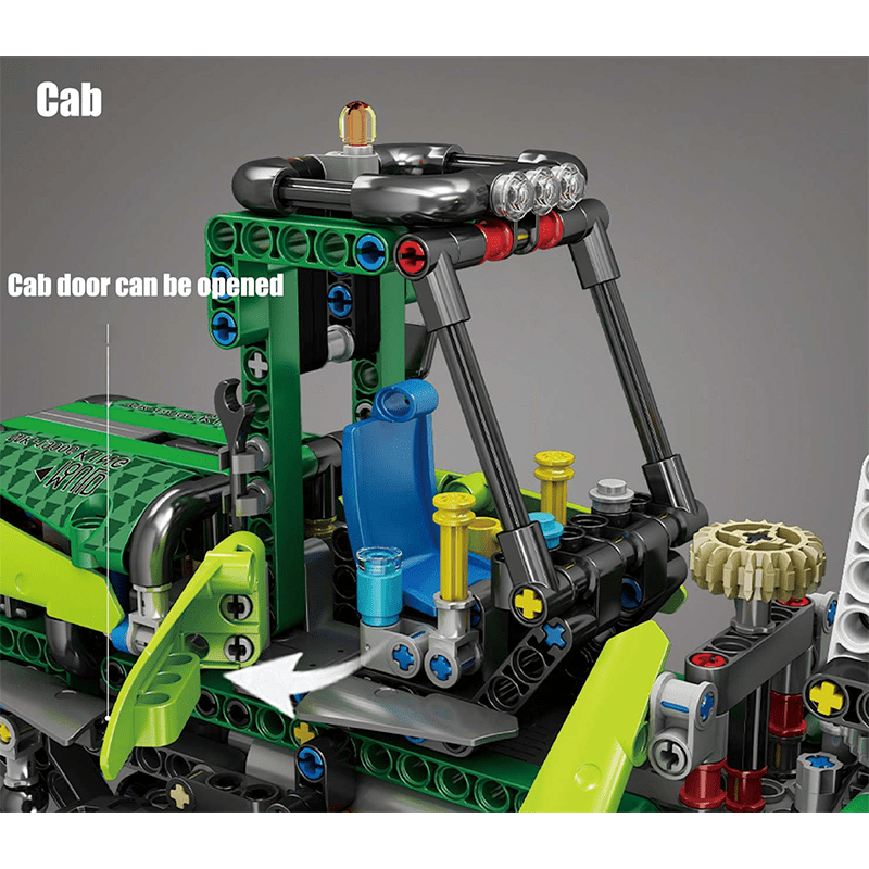 Pneumatic Forestry Harvester - Building Set | Power Brickz