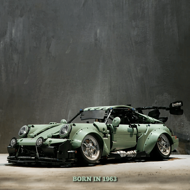 WidebodyRetro Rear-Engine Coupe - Building Blocks Set | Power Brickz