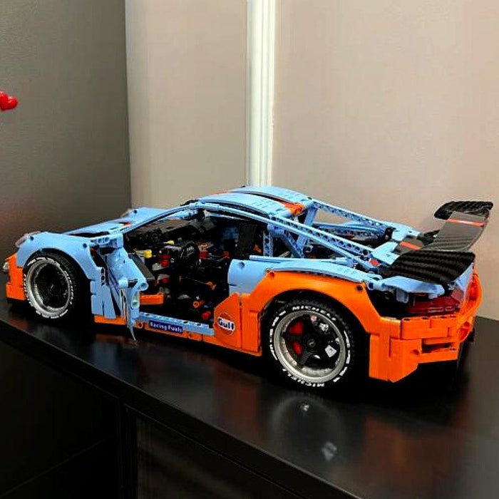 GulfGT3RS Track Racer - Building Blocks Set | Power Brickz