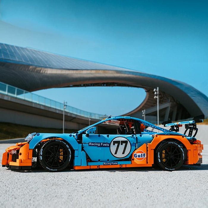 GulfGT3RS Track Racer - Building Blocks Set | Power Brickz