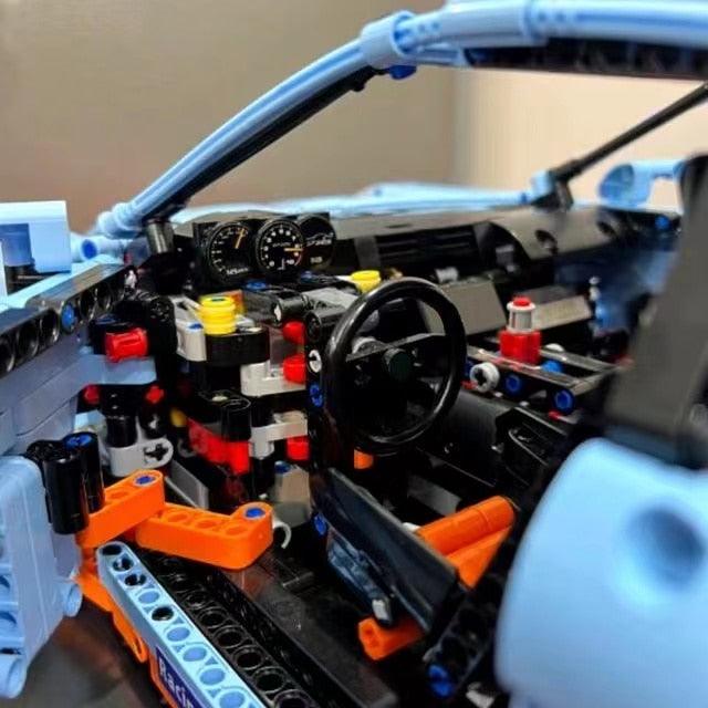 GulfGT3RS Track Racer - Building Blocks Set | Power Brickz