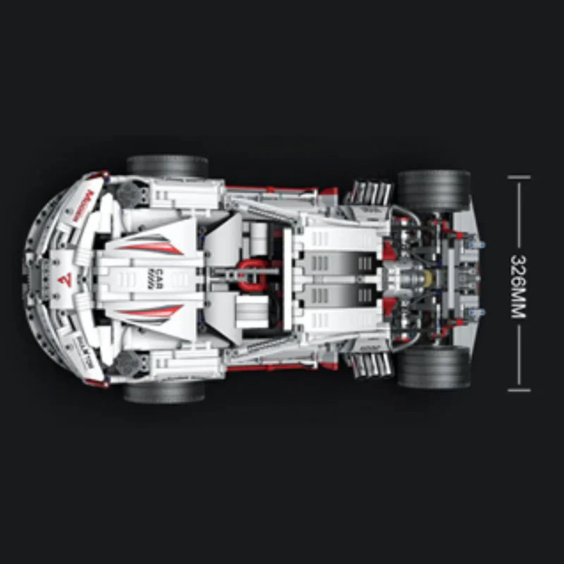 Widebody GT Dragster - Building Blocks Set | Power Brickz