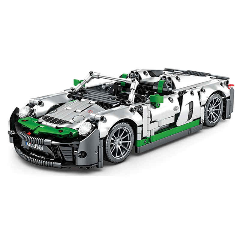 RC Open-Top Sports Car - Building Blocks Set | Power Brickz