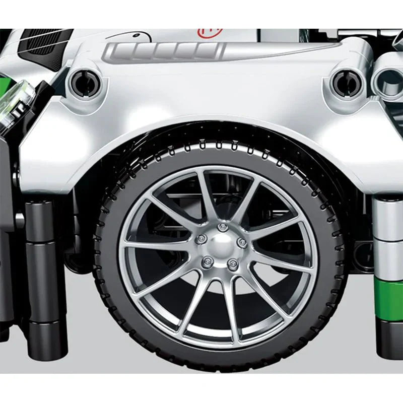 RC Open-Top Sports Car - Building Blocks Set | Power Brickz