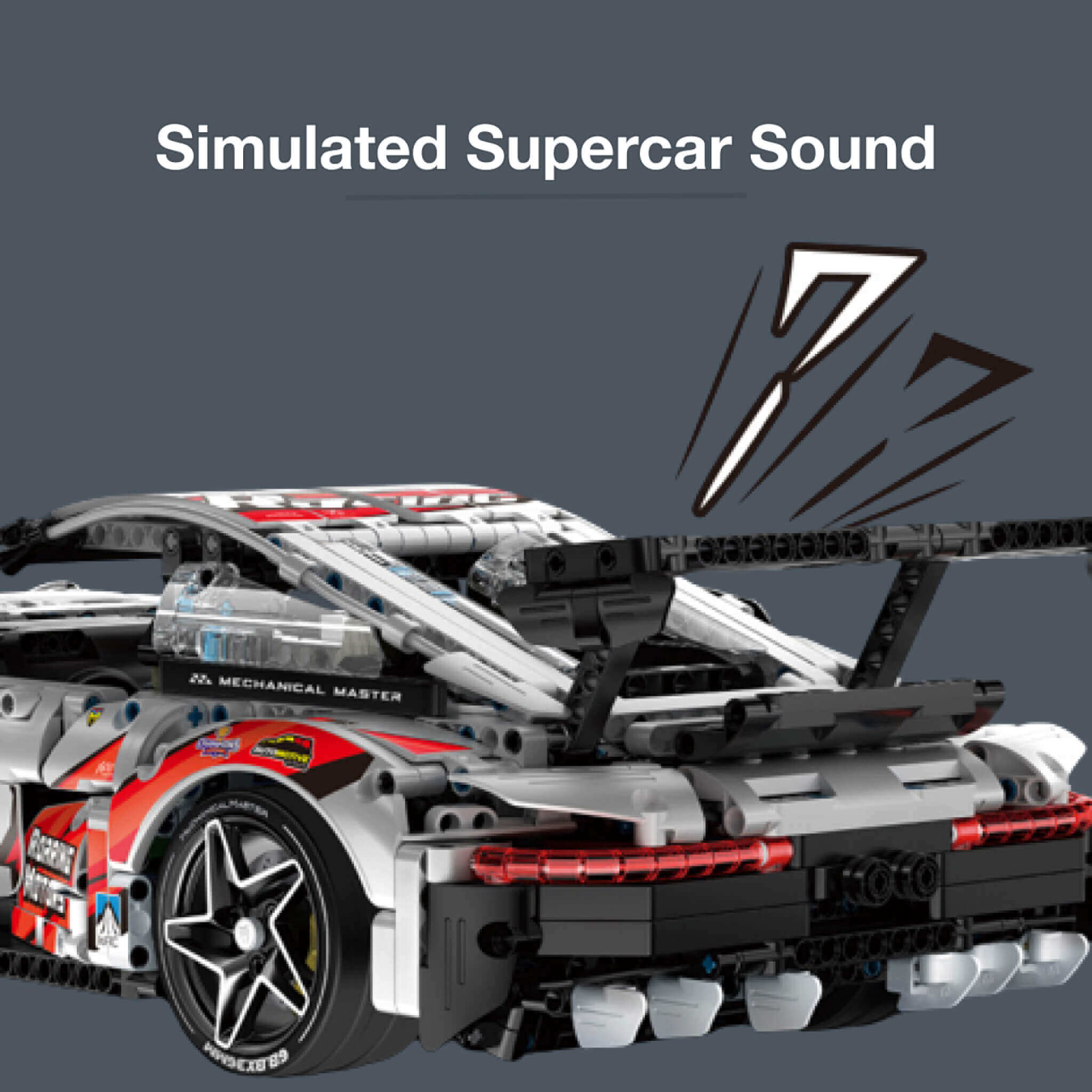 2-in-1 Transforming Sports Coupe - Building Blocks Set | Power Brickz