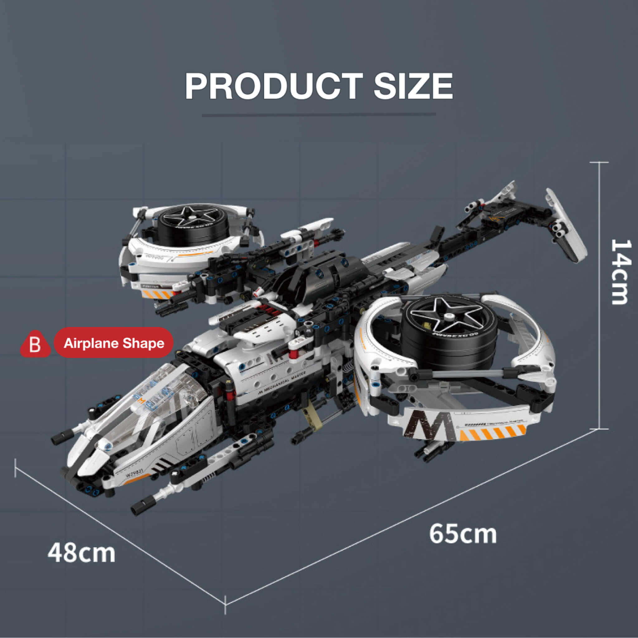 2-in-1 Transforming Sports Coupe - Building Blocks Set | Power Brickz