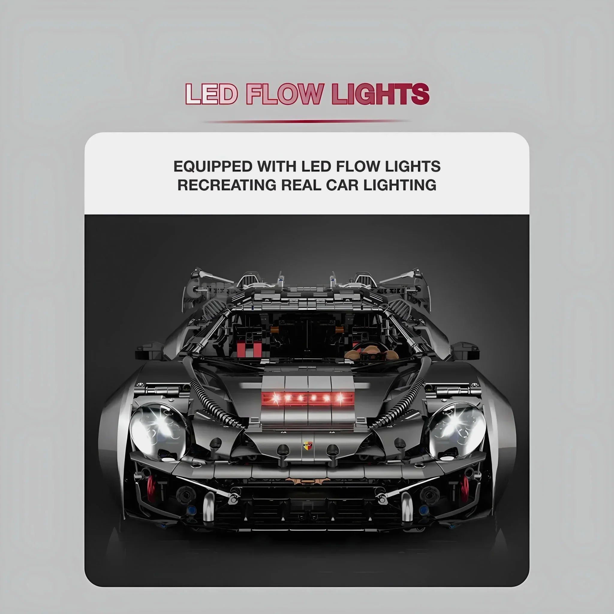 Cyberpunk Hybrid Hypercar Concept - Building Blocks Set | Power Brickz