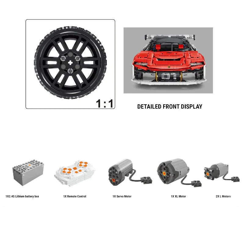 Electric GT Concept Racer - Building Blocks Set | Power Brickz