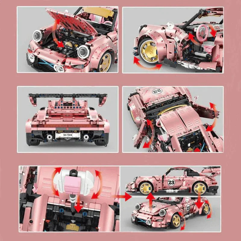 WidebodyAir-Cooled Pink - Building Blocks Set | Power Brickz