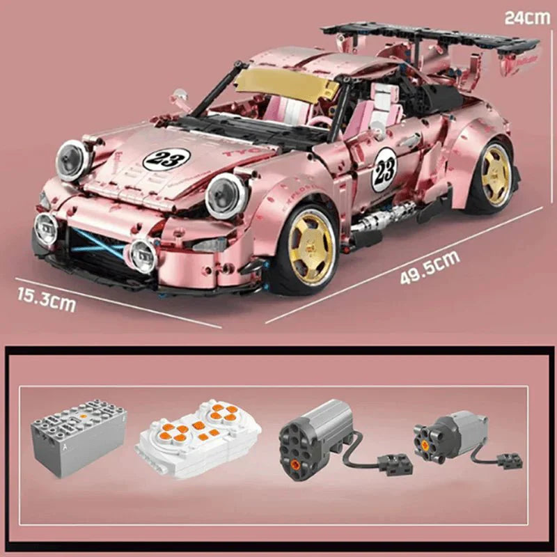 WidebodyAir-Cooled Pink - Building Blocks Set | Power Brickz