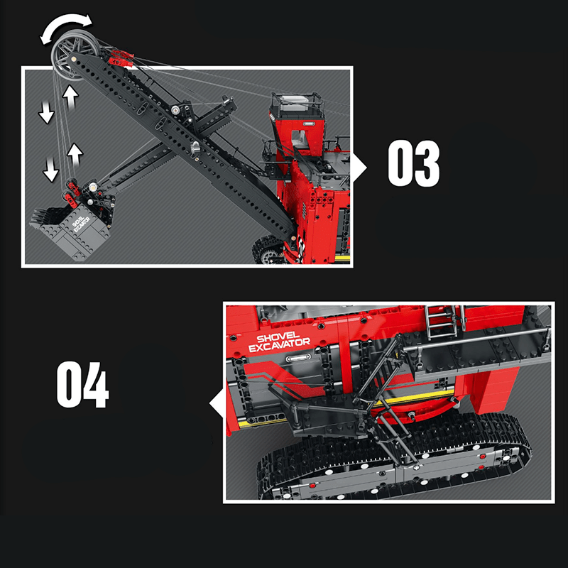 Heavy Power Shovel Excavator - Building Set | Power Brickz