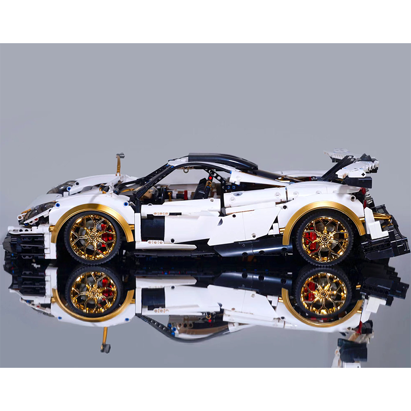 Gold Edition V12 Italian Hypercar | Building Blocks Set – Power Brickz