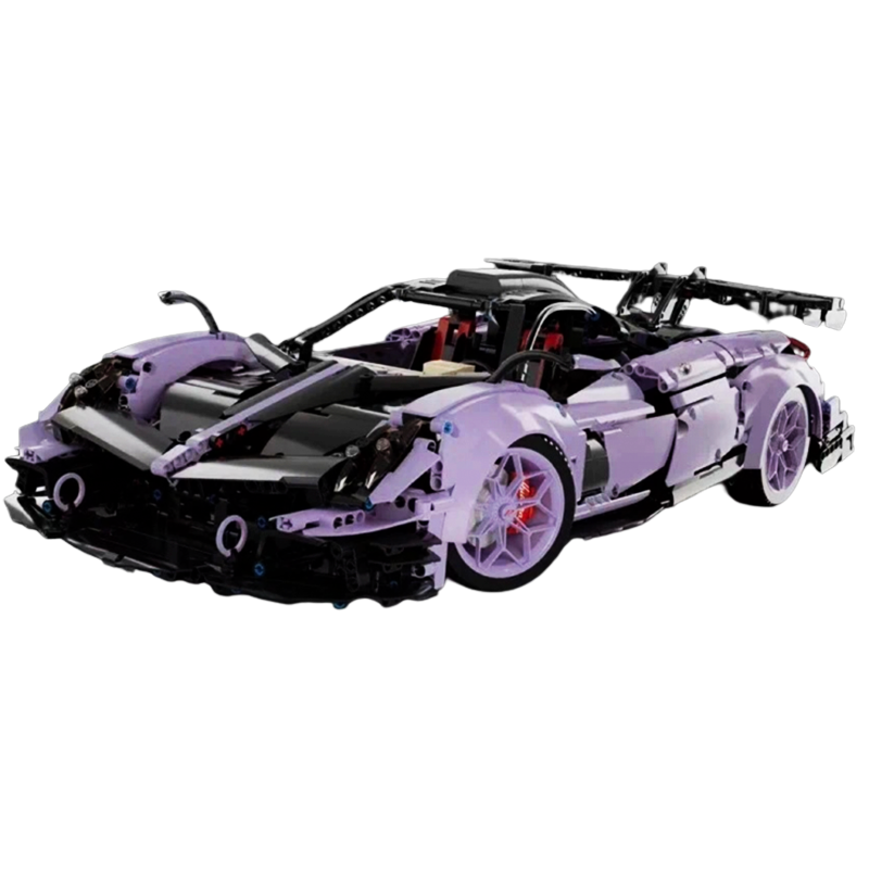 Italian Huayra Hypercar Violet Edition - Building Blocks Set | Power Brickz