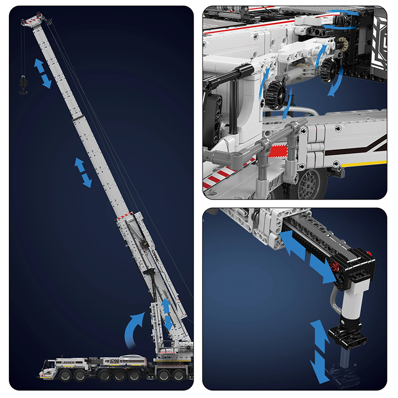 Heavy Duty RC Crane V2 - Building Blocks Set | Power Brickz