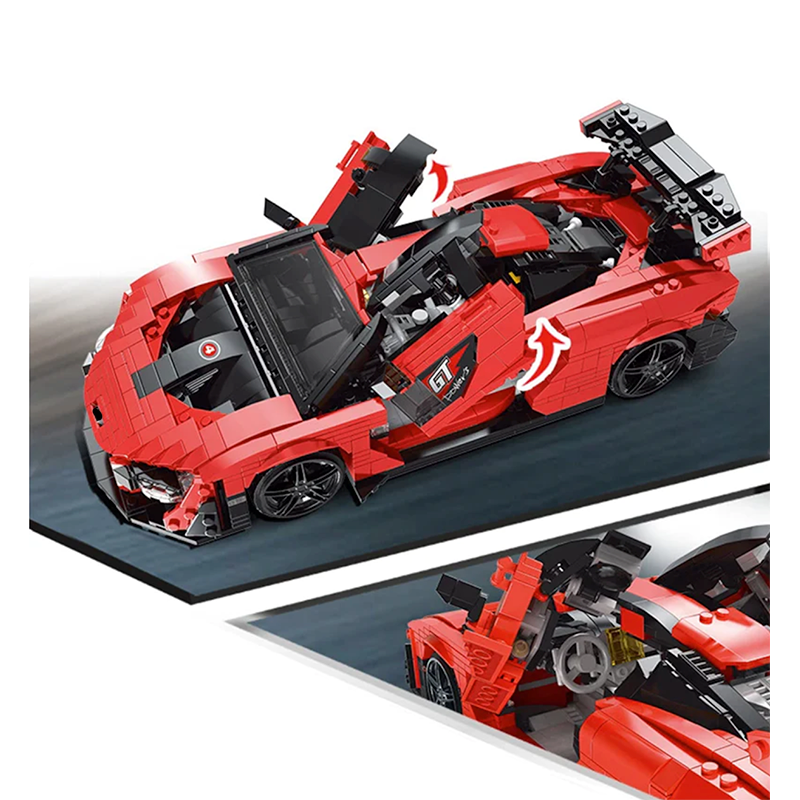British Senna GTR Luxury Hypercar - Building Blocks Set | Power Brickz