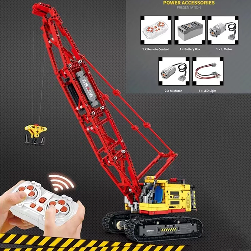 Dragline Excavator Remote Control - Building Blocks Set | Power Brickz