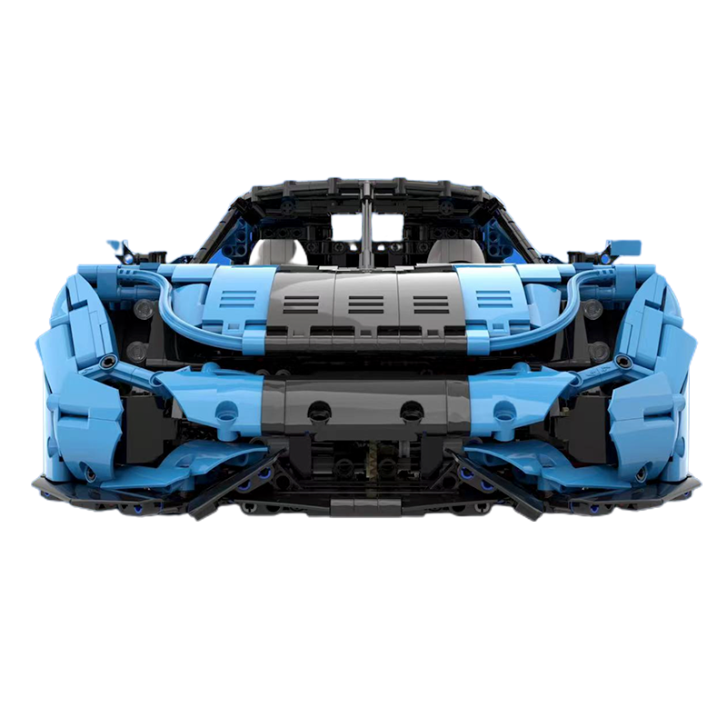 Swedish Hypercar Regera - Electric Blue - Building Blocks Set | Power Brickz