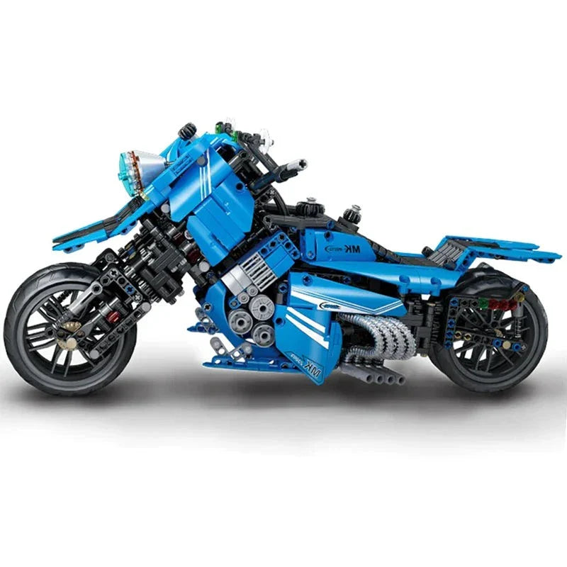 Split Wheel Motorbike | 1535pcs — view 2 | Power Brickz