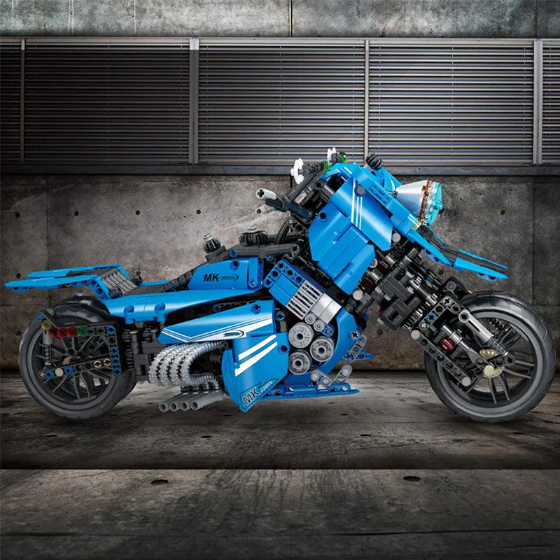 Split Wheel Motorbike | 1535pcs — view 6 | Power Brickz