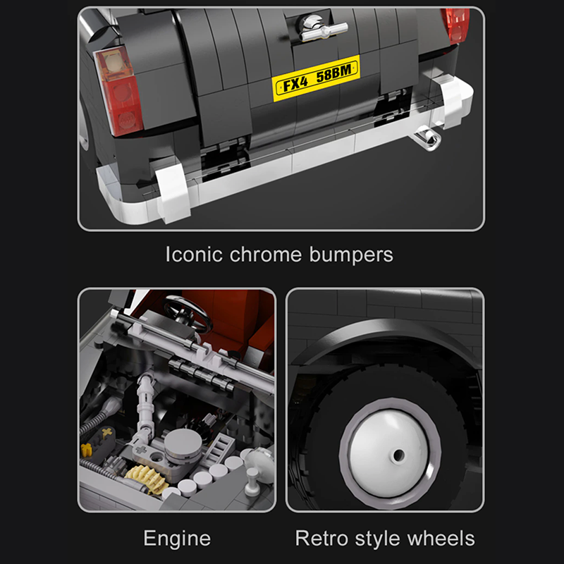 London Taxi TX4 Remote Control - Building Blocks Set | Power Brickz