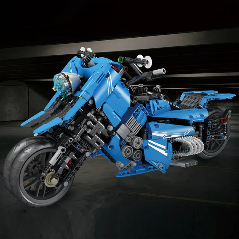 Split Wheel Motorbike | 1535pcs — view 5 | Power Brickz