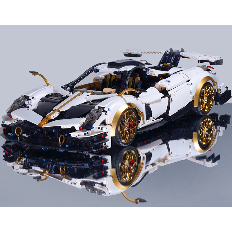Gold Edition V12 Italian Hypercar | Building Blocks Set – Power Brickz