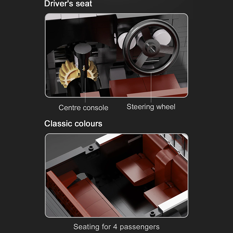 London Taxi TX4 Remote Control - Building Blocks Set | Power Brickz