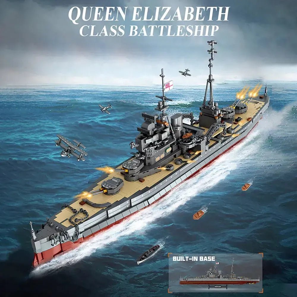 Queen Elizabeth Class Battleship Military | 2277pcs - Power Brickz