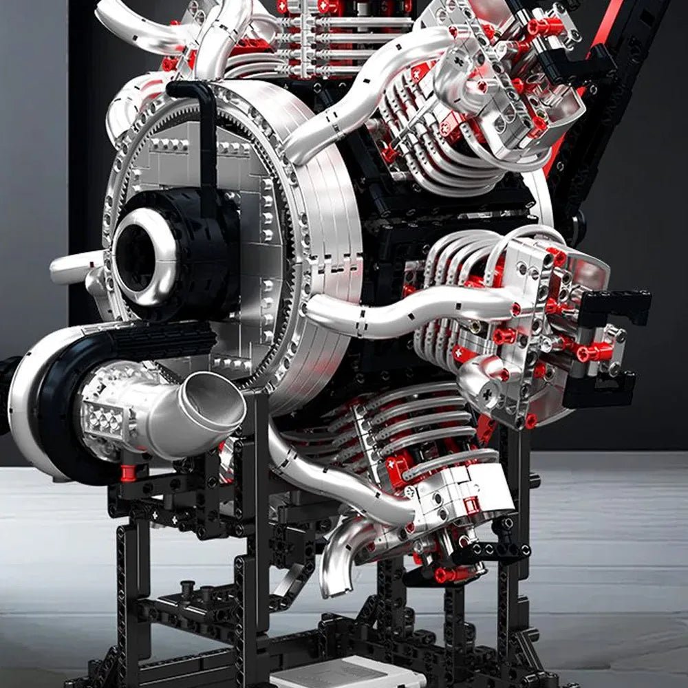 Radial Aircraft Engine | 3089pcs - Power Brickz