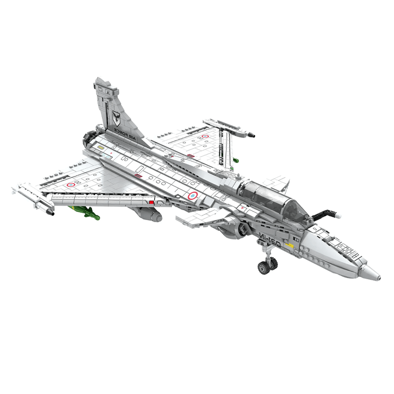 Rafale Fighter - Building Set | Power Brickz