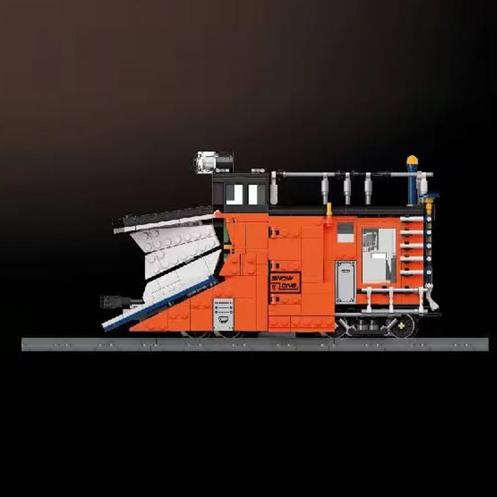 Rail Snowplow Train | 945pcs - Power Brickz
