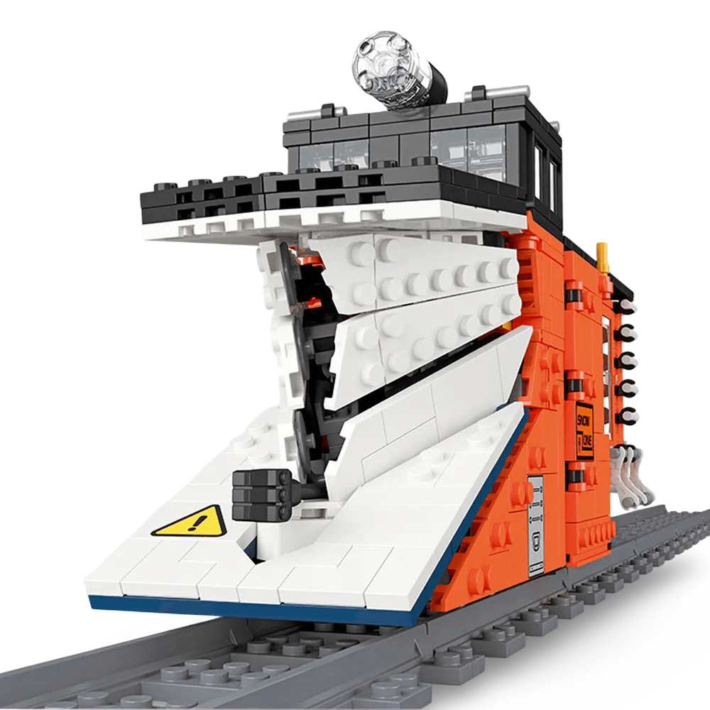 Rail Snowplow Train | 945pcs - Power Brickz