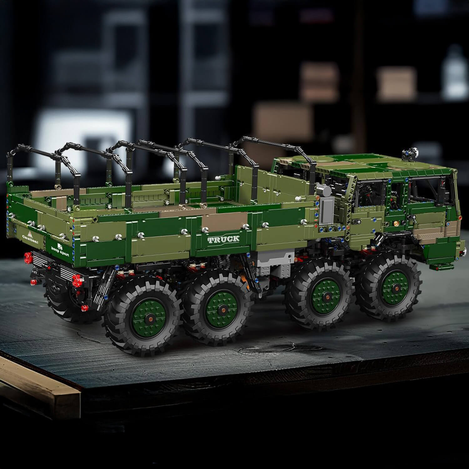 RC 4x4 Military Hauler - Building Blocks Set | Power Brickz