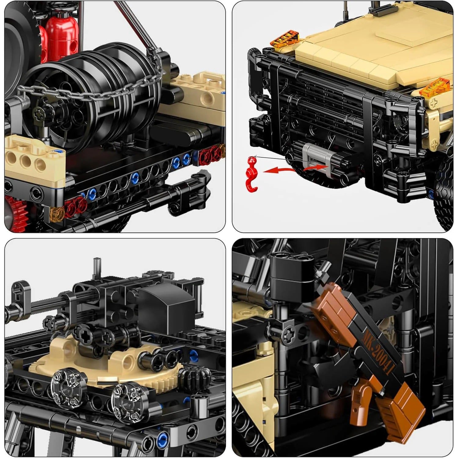 RC Air Assault Tactical Vehicle - Building Blocks Set | Power Brickz