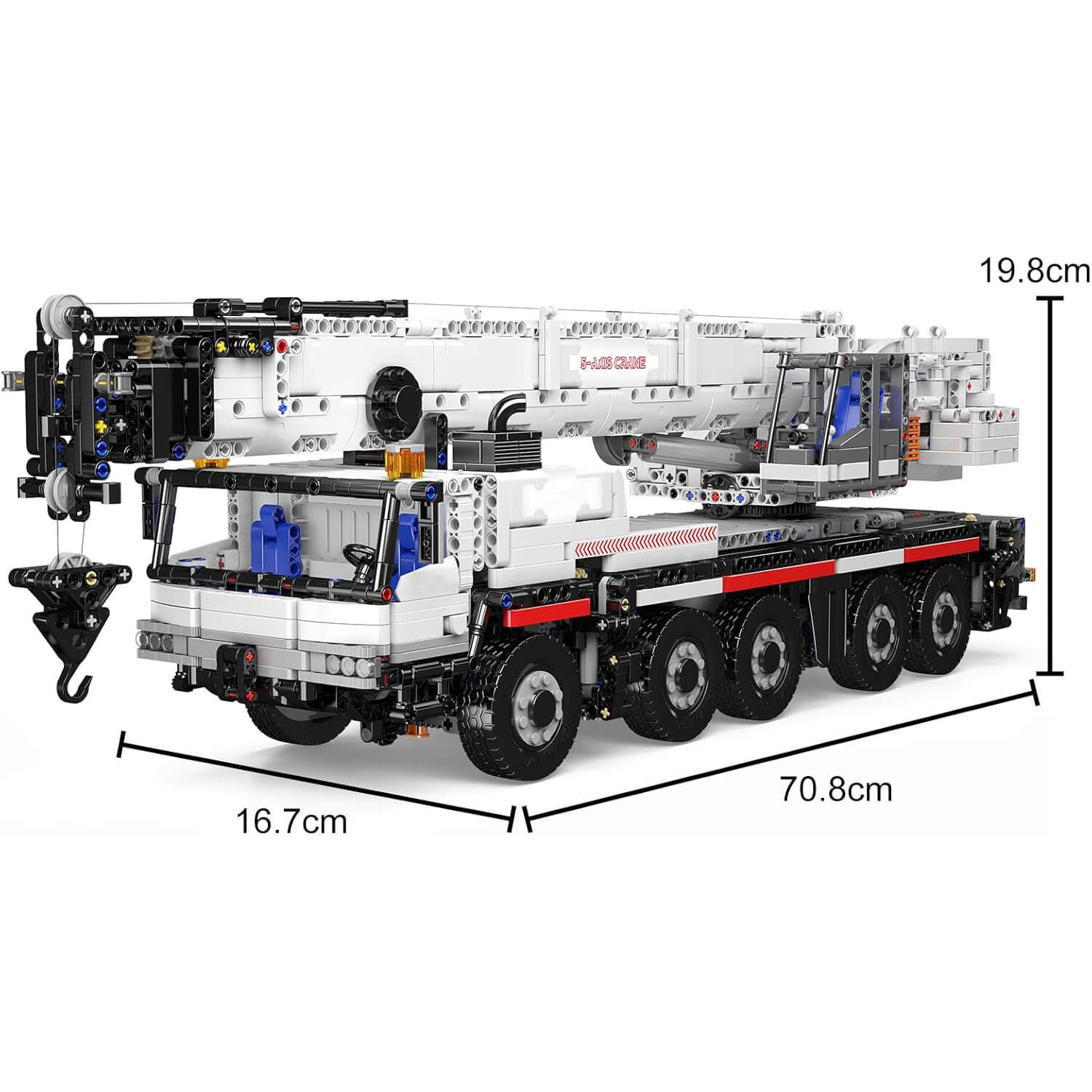 RC All-Terrain Crane Truck - Building Blocks Set | Power Brickz