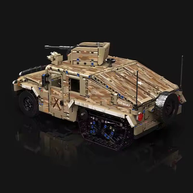 RC Military H2 Technical Truck - Building Blocks Set | Power Brickz