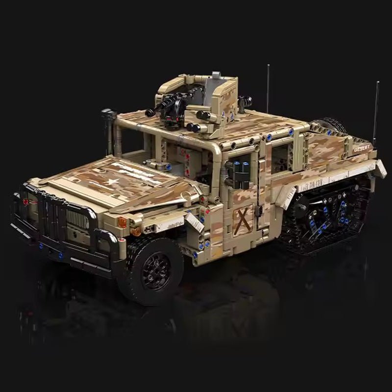 RC Military H2 Technical Truck - Building Blocks Set | Power Brickz