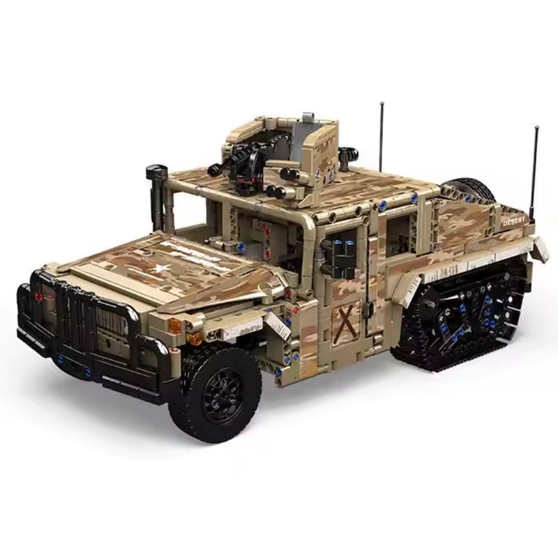RC Military H2 Technical Truck - Building Blocks Set | Power Brickz