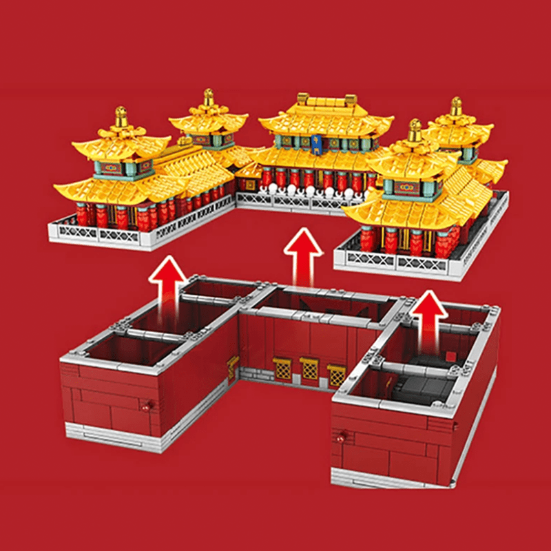 Red Dragon Palace - Building Set | Power Brickz