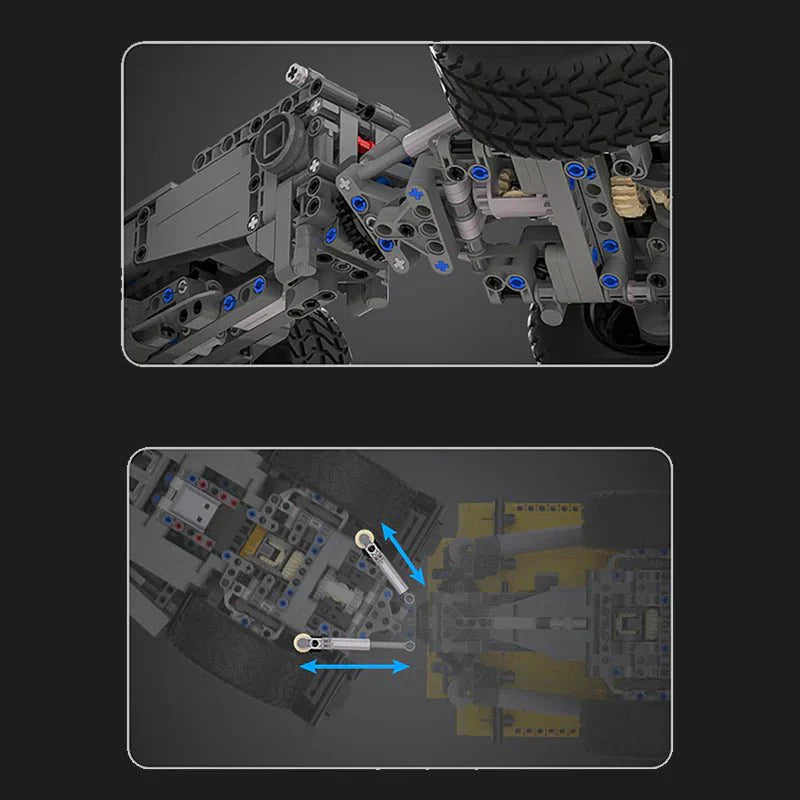 RC Articulated Dump Truck - Building Blocks Set | Power Brickz