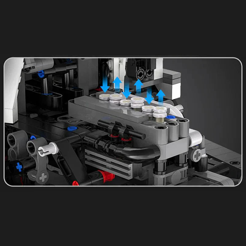 RC Articulated Dump Truck - Building Blocks Set | Power Brickz