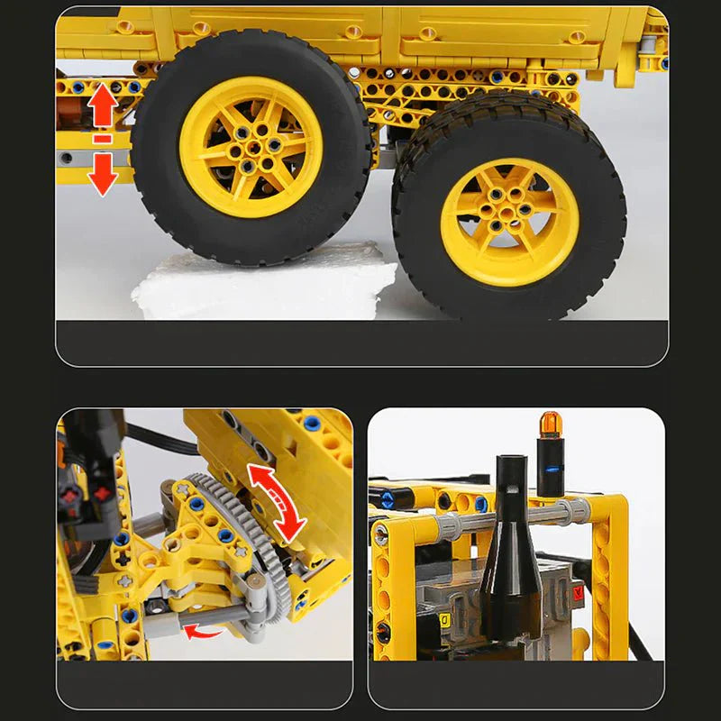 RC Articulated Dump Truck - Building Blocks Set | Power Brickz