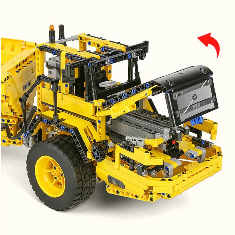 RC Articulated Dump Truck - Building Blocks Set | Power Brickz